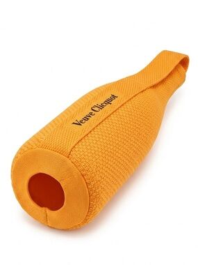 Veuve Clicquot Orange Ice Jacket Champagne Bottle Cooler Sleeve Holder Knit